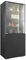 Vladon Vitrine Granada, Made in Germany, Vitrinenschrank mit Glastür und Glaseinsatz, Anthrazit matt/Schwarz matt (50 x 122,5 x 34,5 cm)