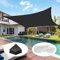 Filet d'ombrage 4 x 8 m Respirant, Coupe-Vent et Résistant aux UV - Voile d Ombrage - Toile Pergola pour Jardin Balcon Serre Camping Pergola Voiture, Noir