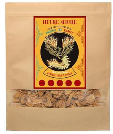 Hetre sciure - Copeaux pour Fumage à Chaud - 2.9KG - Production et Bois 100% Francais - Copeaux utilisé par des PROFESSIONELS - Pratiquer avec générateur de fumé (Weber, Barbecook ...)