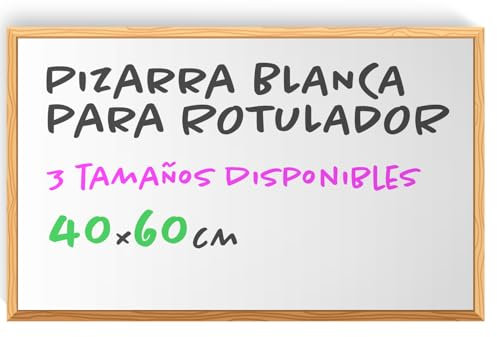 Whiteboard, Tafel mit Holzrahmen zur Wandmontage, Tafel für Hochzeiten, Kinder, Schule und Zuhause, Whiteboard ideal für Klassenzimmer, Gastronomie und Veranstaltungen - Ofituria (40x60)