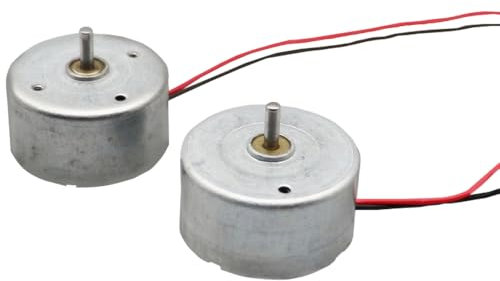 2 Pcs DC Mini Motor, Micro 3V Electric 300 Motor for Model Cars Airplanes Scientific Experiments