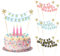 6 Stück Wimpelketten Happy Birthday Tortenstecker Set, Cake Topper Banner, Alles Gute zum Geburtstag Wimpelkette Kuchen Topper happy birthday tortendeko für Kuchen Dekoration(3 Farben)