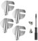 Fcuajdkq Pied Ourleur Enrouleur pour Couture, Pied Ourleur Courbé Universel pour Machine à Coudre en Argent