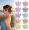 Elepl 10 Pcs Pince à Cheveux Fleur 10 Couleu Pince Cheveux Femme Antidérapante Pince a Cheveux Fleur en Forme Mignonne Pince Fleurs Cheveux Accessoires de Coiffure pour Cheveux Épais et Fins