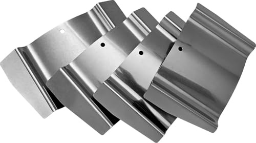 MULTIPICK Türfallengleiter [4 Stück | 20, 25, 30, 35 mm] Türfallen Öffnungswerkzeug - Edelstahl Fallengleiter - Schlüsseldienst Türfallenöffner - Schloss Türöffnung - Made in Germany