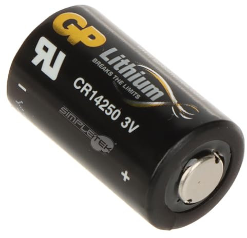 SIMPLETEK - Batería de litio no recargable CR2 3 V 900 mAh para detectores de humo y cámaras