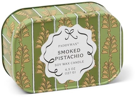 Paddaywax Cherie Range Candle in A Tin - Smoked Pistachio