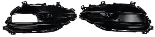 Front Doppel Rippen Grill Für Mercedes Für Benz A-Klasse W176 A180 A200 A250 A45 Für AMG 2016-2018 1Set Auto Kühlergrill Stoßstange Nebel Lampe Kühlergrill