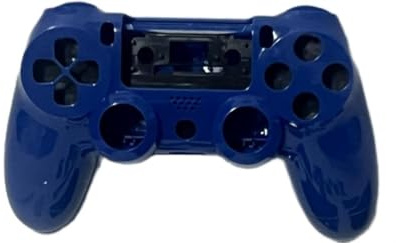 OUTLETISSIMO® Kit Scocca Completa di Ricambio con Tasti e Analogici per Controller PS4 - Blu