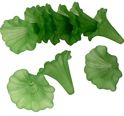 Blütenkelch-Perlen 10er-Pack 41x35mm Kelche Lilien Röcke Blumenkelch Farbauswahl