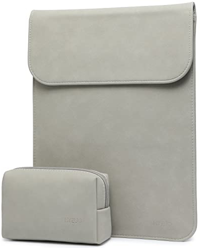 HYZUO 13 Zoll Laptop Hülle Laptophülle für MacBook Pro 13 M2 M1 2025-2016, MacBook Air 13 M4 M3 M2 M1 2025-2018, 13 iPad Pro/Air, Surface Pro, XPS 13, mit kleine Tasche, Hellgrau