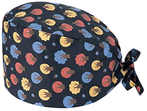 FANCYPUMPKIN Verstellbare Schrubbkappe für den chirurgischen Operationssaal mit Schweißband für Krankenschwester/Arzt, N-01