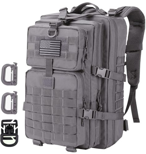 Hannibal Tactical 40L MOLLE Assault Pack, Taktischer Rucksack, Militär-Armee-Camping-Rucksack, 3-Tage-Pack