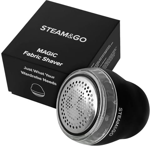 Steam and Go Desfuzzer de tela, Rodillo Quitapelusas Electrico, Removedor de Pelusa - Afeitadora de Pelusa - Pelusa de Ropa, Bolas, Píldoras, Recargable