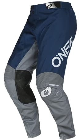 O'NEAL | Motocross-Hose | Enduro Motorrad | Strapazierfähige Denierstoffe, Mit großer Bewegungsfreiheit, Athletische Passform | Pants Mayhem Hexx V.22 | Erwachsene | Blau Grau | Größe 30/46