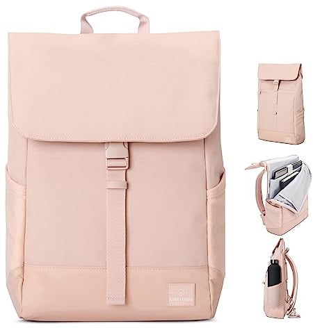 Johnny Urban Laptop Rucksack Damen & Herren Rosa - Mika - Moderner Notebook Backpack für Schule, Uni, Fahrrad - 14L - Stylischer Backpack - Wasserabweisend