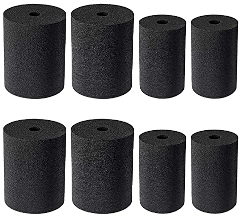 Senmubery 4Pcs Cup Turner Foam Black Cup Turner Foam Cup Tumbler Fixing Turner Foam Locate Spinner Foam Cup Turner Sponge10-40 Oz