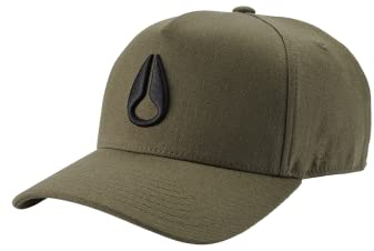 NIXON Deep Down Athletic Snapback Mütze, Oliv/Schwarz, Einheitsgröße