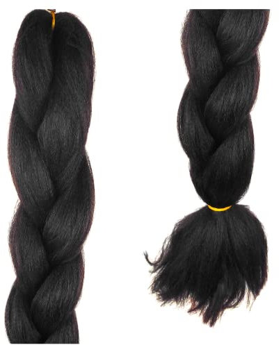 Kunsthaar zum einflechten in Dunkelbraun (Naturbraun) - ideal für Rastas