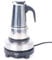 SHZICMY Cafetera eléctrica de acero inoxidable, 200 ml, para 4 tazas
