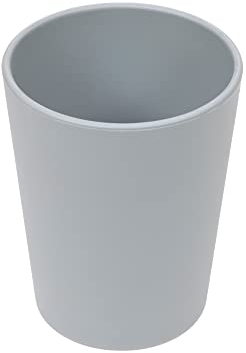 LÄSSIG Kinder Becher Trinkbecher Tasse Kindergeschirr ohne Melamin, BPA-frei, aus Biokomposit/Mug Geo, grey-blue