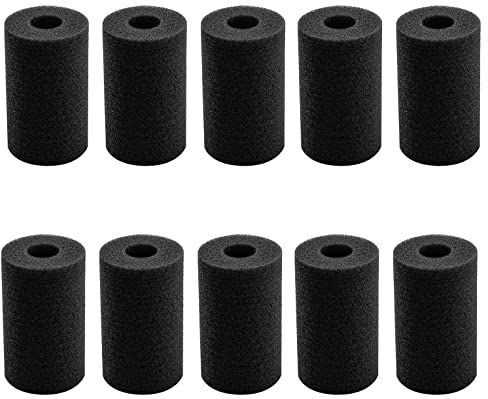 WUDQIJI Filter Guard Filterschutz 10 STK 10mm Schwämme Filter Schutz Fisch Tank Vorfilter Schwämme Fisch Tank Vorfilter Ansaugfilter Schwamm Cover Vorfilter-Schwammrolle für Aquarium Schutz (Klein)