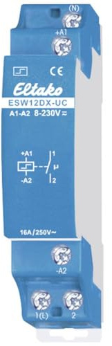 Eltako Stromstoßschalter 1 Schließer potenzialfrei 16A/250V AC mit Wolfram-Vorlaufkontakt ESW12DX-UC