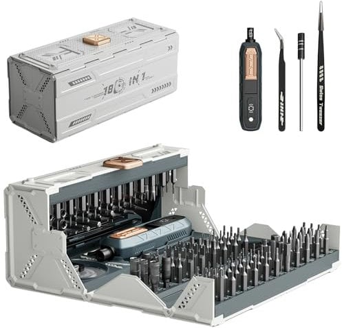 Precision Screwdriver Set 180 in 1 Mini Watch Laptop Screwdriver Set Magnetic Screwdriver Sets with Portable Cylindrical Design, Mini Tool Kit for PC, Phone, Computer, MacBook, Eyeglasses, Console