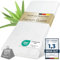 ELONEO Viscoelastischer Matratzen Topper 200x200cm, Matratzentopper mit Memory Foam Effekt, 6 cm Höhe, Matratzenauflage für Bett und Boxspringbett, inkl. atmungsaktivem Aloe Vera Bezug