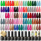 ROSALIND 48Pz Smalto Semipermanente Unghie, 45 Colori Mini Verde Arancione Giallo Blu Verde Viola Glitter Smalto per Unghie in Gel UV LED Soak-Off UV per Novice Nail Art DIY