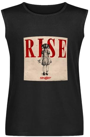 Skillet Rise Mens T-Shirt Unisex Sleeveless Tops Black Vest Tank Tee L