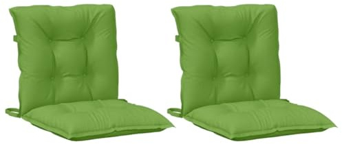 vidaXL Niedriglehner-Auflagen 2 STK. Melange Grün 100x50x7 cm Stoff