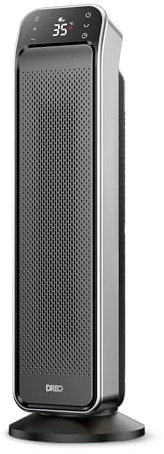 Dreo Space Heater Indoor, 25 11.5ft/s Fast Portable Room Heater with Remote and Thermostat, 3 Modes, Overheating & Tip-Over Protection, Electric Heaters for Indoor Use Large Room, Bedroom, Office