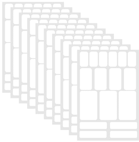 COMNICO 170 etiquetas en blanco para escribir, autoadhesivas, etiquetas para archivos, etiquetas de alimentos, etiquetas adhesivas para vasos, cajas, sobres, oficina, cocina