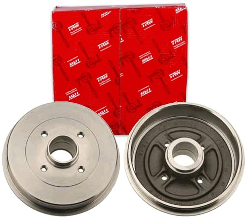 2X TRW 203,3mm Bremstrommeln hinten passend für Logan 19 Clio