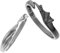 TENDYCOCO 2 Stk Paar Ringe passende Paarringe Leute offene Liebesringe anillos valtinstaggeschenke vakentienstagsgeschenk Liebhaber kreativer Ring Mode-Ring- Zinklegierung Black