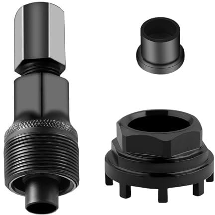 CHENGCKJ Kurbelabzieher Fahrrad Lockring Tool 42mm Fahrrad Tretlager Werkzeug Kurbel Entferner Fahrrad Kompakter Kurbelarm Abzieher Crank Puller mit 8-Stufen-Innenlagerschalen für Viele Fahrradtypen
