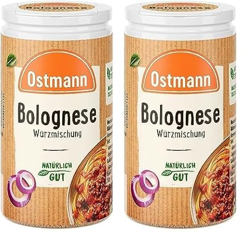 Ostmann Gewürze – Bolognese Würzmischung, mediterrane Pasta-Gewürzmischung, auch für vegetarische Bolognese und Lasagne geeignet (Verpackungsdesign kann abweichen) (Packung mit 2)