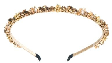 Febbya Glitzer Haarreif Damen Strass,Elastisches Stirnband mit Kristallen, Vintage Dünnes Haarband für Hochzeit,Party & Alltag,Rutschfeste Sparkly Haaraccessoires für Frauen & Mädche