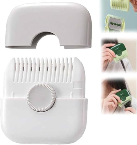 Tondeuse à Cheveux Fourchus, Coupe Fourche Cheveux, Coupe Fourche, Coupe-Peigne à Cheveux Peignes, Mini Coupe-Cheveux Peigne, Tondeuse à Cheveux 2 En 1, Pointes Fourchues Peigne (Gris)