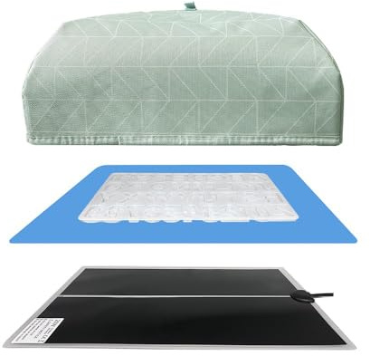 Ideen mit Herz | Heizmatte für Epoxidharz | Epoxid Zubehör | inkl. Silikonmatte, Gießform und Isolierabdeckung | 3 Heizstufen | mit Timer-Funktion