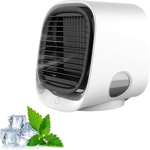 Airabreeze Portable Air Conditioner, Portable Airbreeze Fan Humidifier & Scent Dispenser, 3 Speed Settings, Cooling in 90 Seconds(Blue)