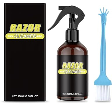 Efficient Shaver Cleaner Spray, Shaver Cleaning Solution With Brush, For Cleaning Lubricating And Rust Prevention To Shavers 100ml (1)