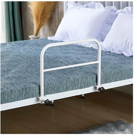 KanDuo Bed Guard, Adjustable Bed Rails for Elderly Adults Safety Bed Side Assist Rail Guard Railing Support Bar Bed Fall Protector Transfer Handle(White,46 * 30cm)