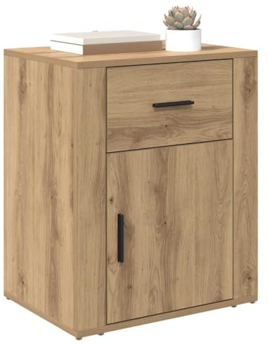 vidaXL Bedside Cabinet Artisan Oak 35 x 50 x 60 cm Engineered Wood