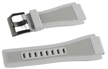 HMFang Armbänder 24 Mm Kompatibel Mit Bell & Ross BR-01 BR-03 Silikon-Uhrenarmband Mit Werkzeug