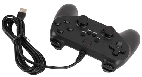BONKZEBU Kabelgebundene Gamepad-Controller-Konsole mit Dual Vibration für 7 8 10 11 für Steam – Passend für PC 360, für PC-Simulator – ABS-geeignet