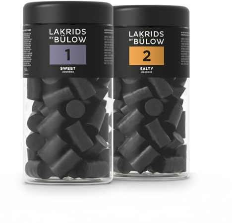LAKRIDS BY BÜLOW - Lakritz 2er Set - SWEET & SALTY - Vegane Gourmet Lakritze aus Dänemark