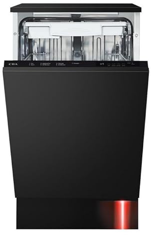 CDI4251 45cm Fully Integrated Slimline Dishwasher, 9 Place Settings, Quiet Operation, Eco Wash, Energy Efficient, Built-In Kitchen Appliance