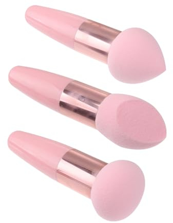 FIXOSHEE 3pcs Beauty Pen Small Head Sponge Makeup Puff Makeup Sponge Applicator for Girls Radiant Skin Style